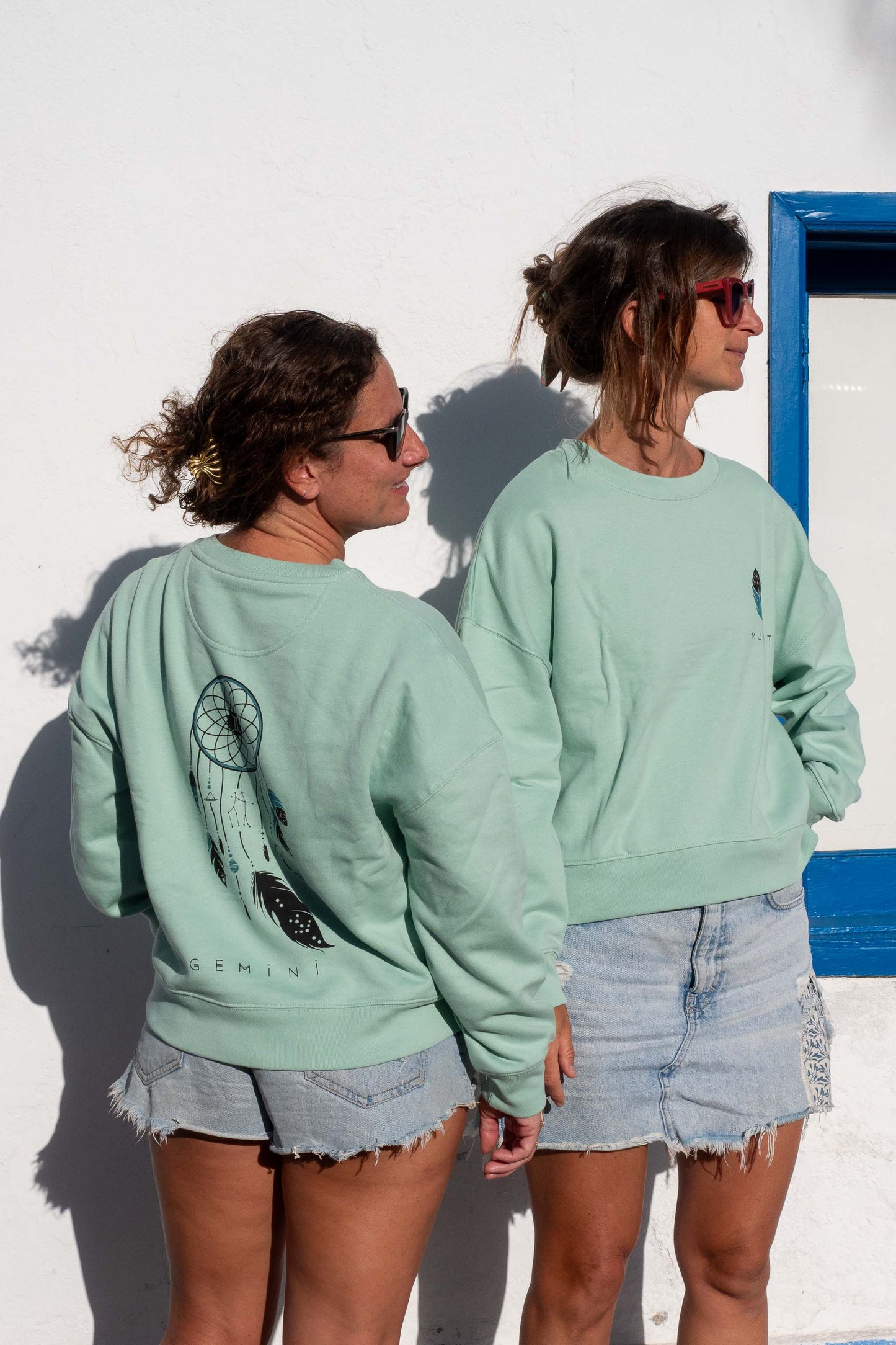 SUDADERA MAIA GÉMINIS – sin capucha oversize ecológica de mujer