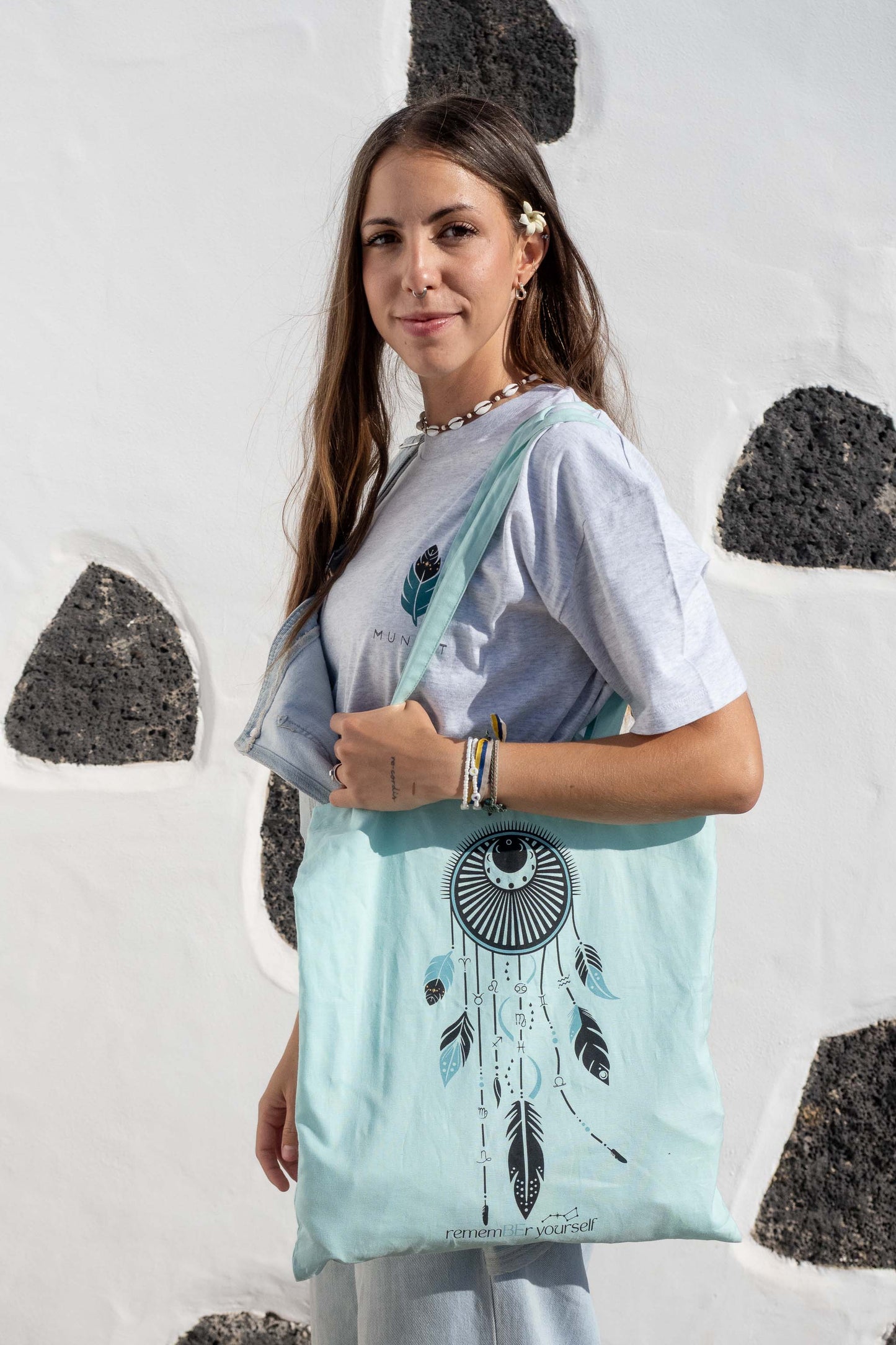 TOTE BAG FULL KOSMOS REMEMBER YOURSELF – Bolsa los 12 signos del zodíaco