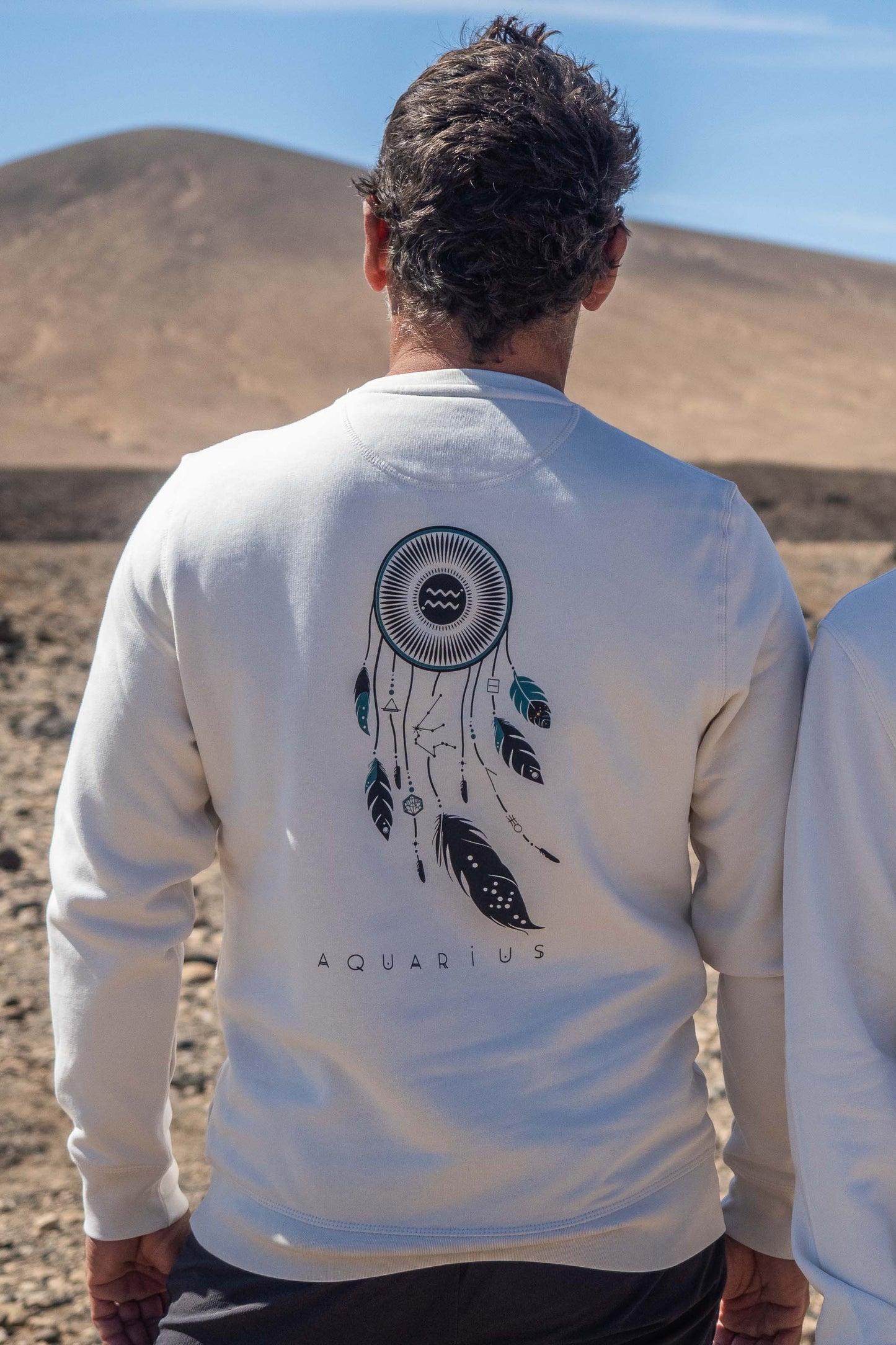 SUDADERA ORION ACUARIO – Sudadera ecológica unisex de corte largo