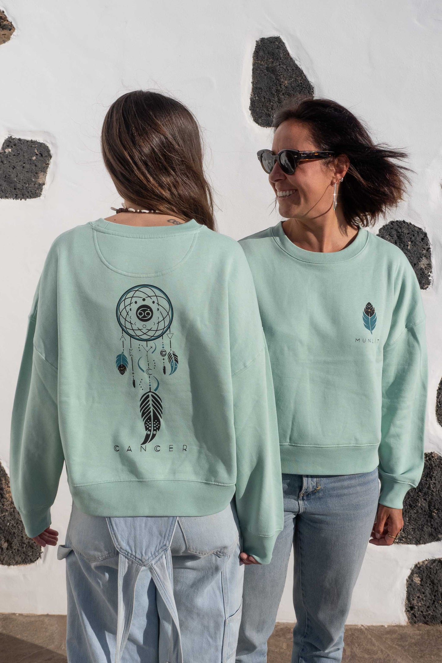 SUDADERA MAIA CANCER – sin capucha oversize ecológica de mujer