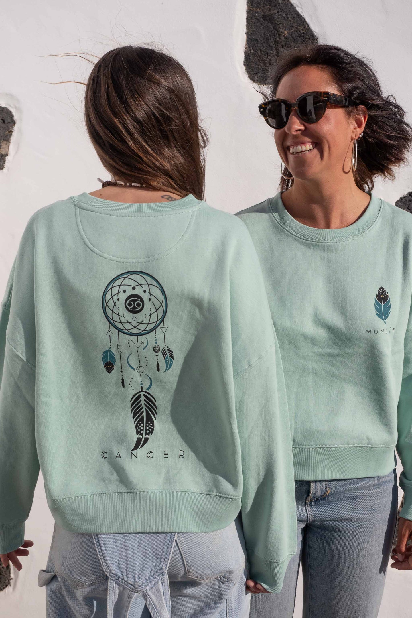 SUDADERA MAIA CANCER – sin capucha oversize ecológica de mujer