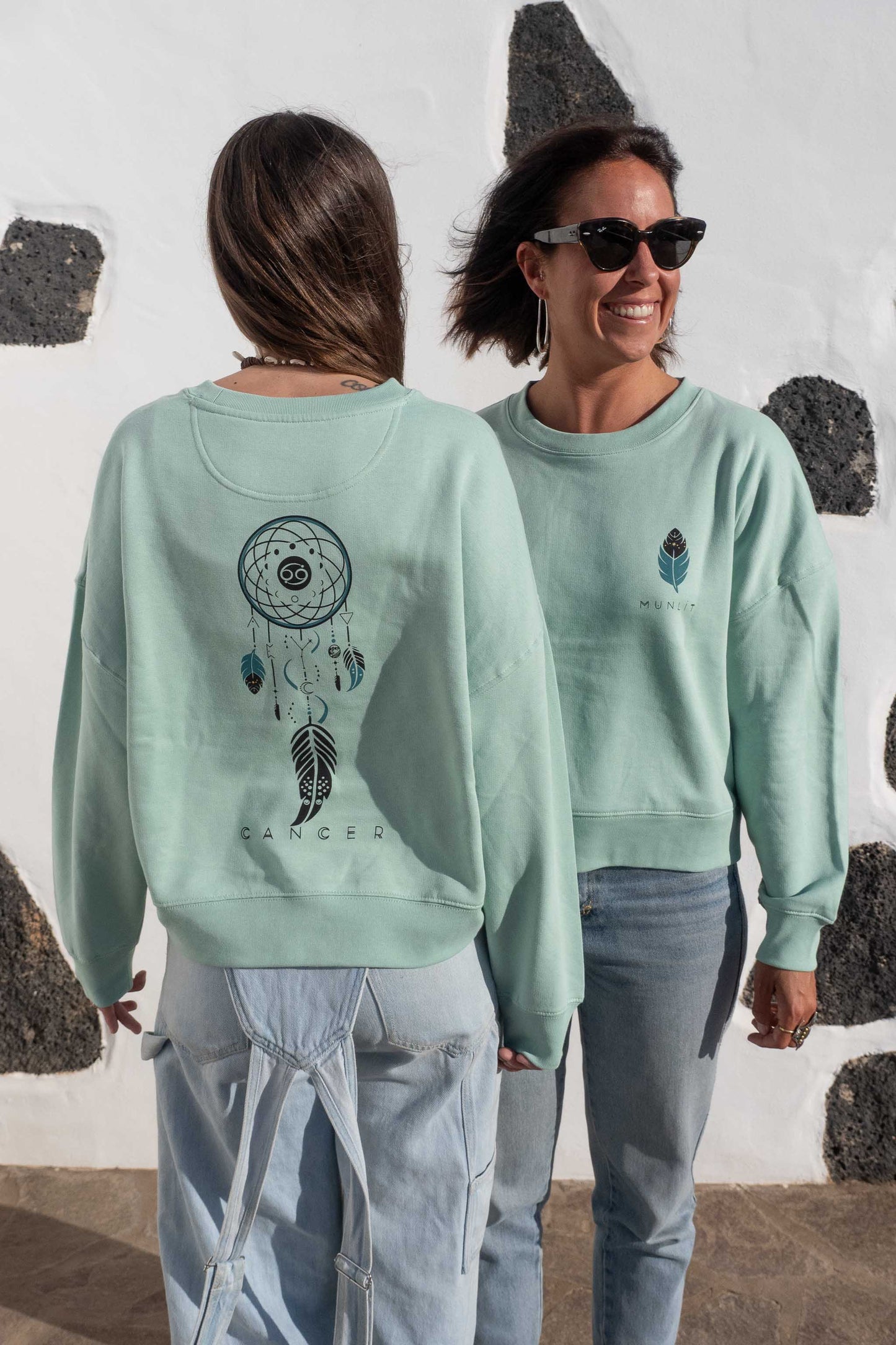 SUDADERA MAIA CANCER – sin capucha oversize ecológica de mujer