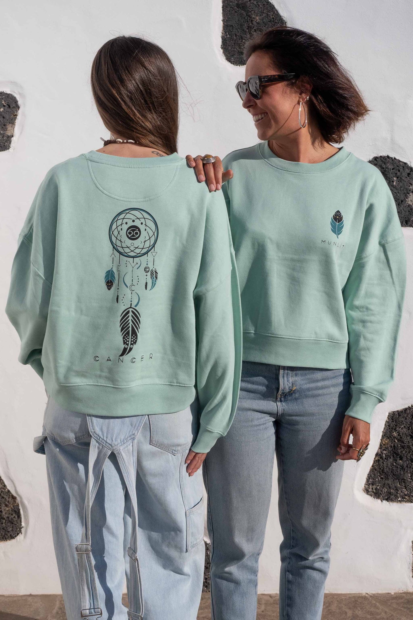 SUDADERA MAIA CANCER – sin capucha oversize ecológica de mujer