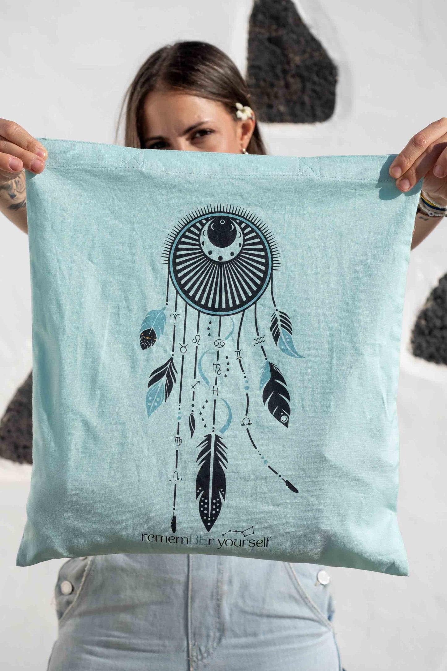 TOTE BAG FULL KOSMOS REMEMBER YOURSELF – Bolsa los 12 signos del zodíaco