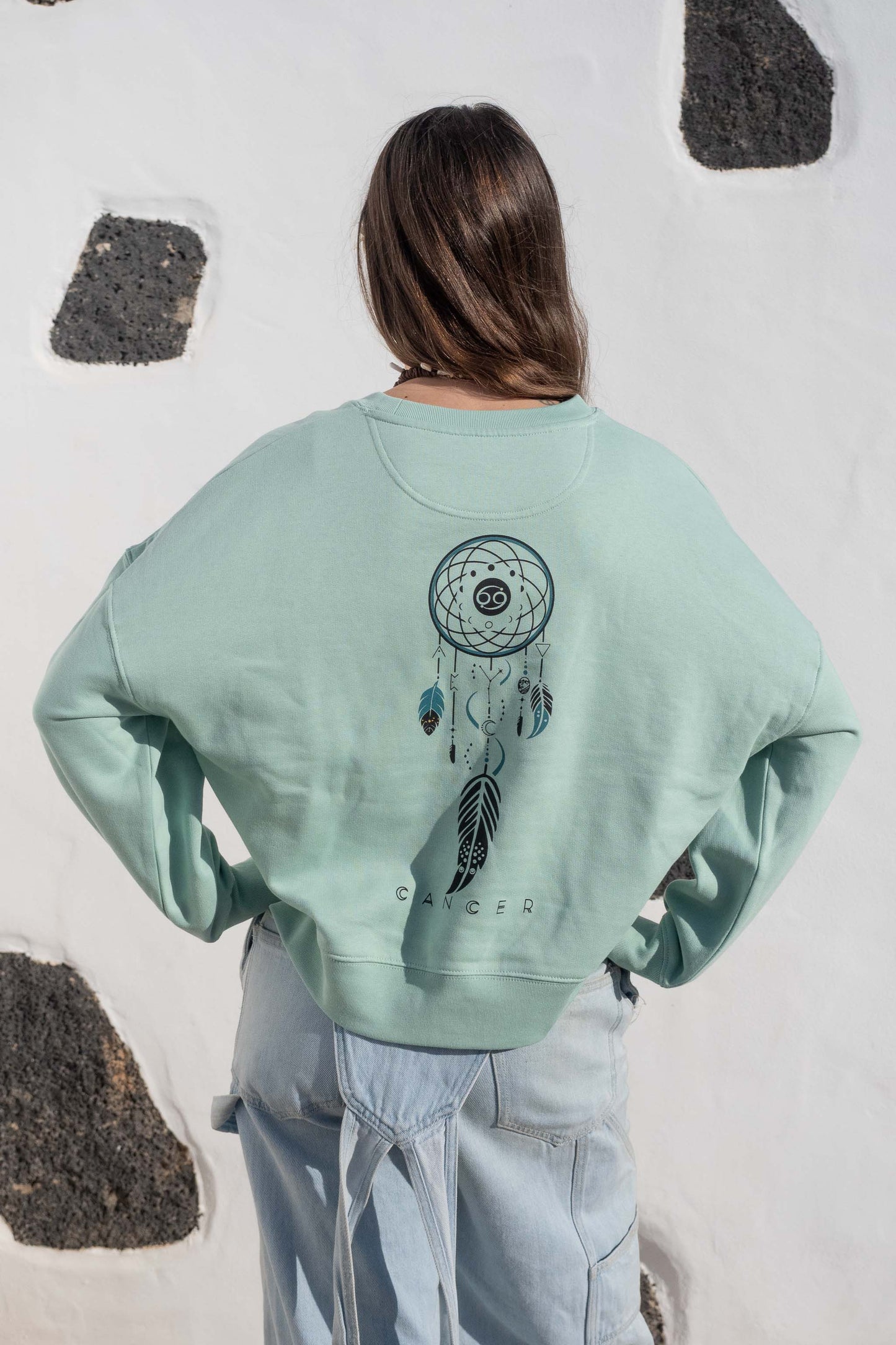 SUDADERA MAIA CANCER – sin capucha oversize ecológica de mujer