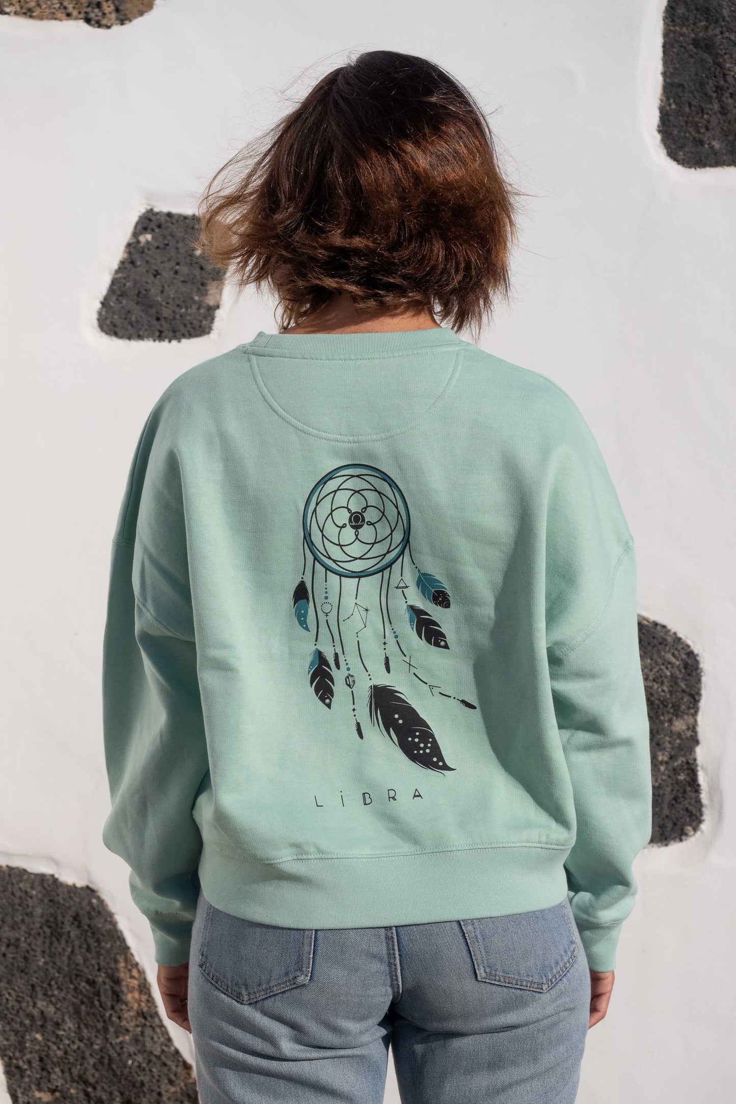 SUDADERA MAIA LIBRA – sin capucha oversize ecológica de mujer