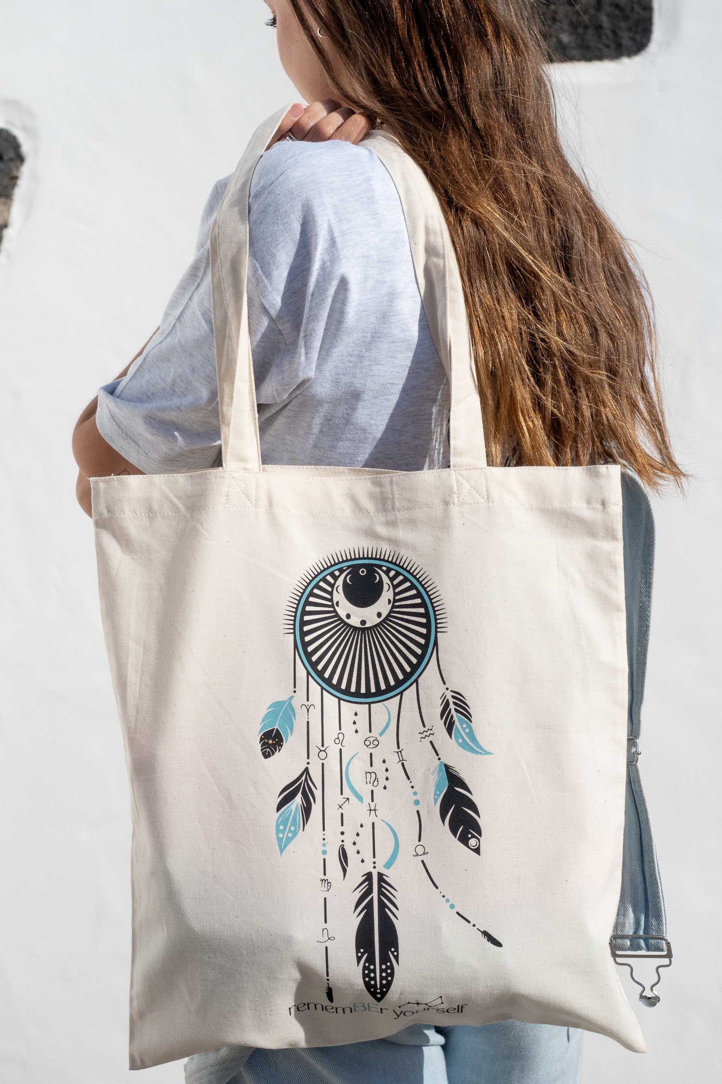 TOTE BAG FULL KOSMOS REMEMBER YOURSELF – Bolsa los 12 signos del zodíaco