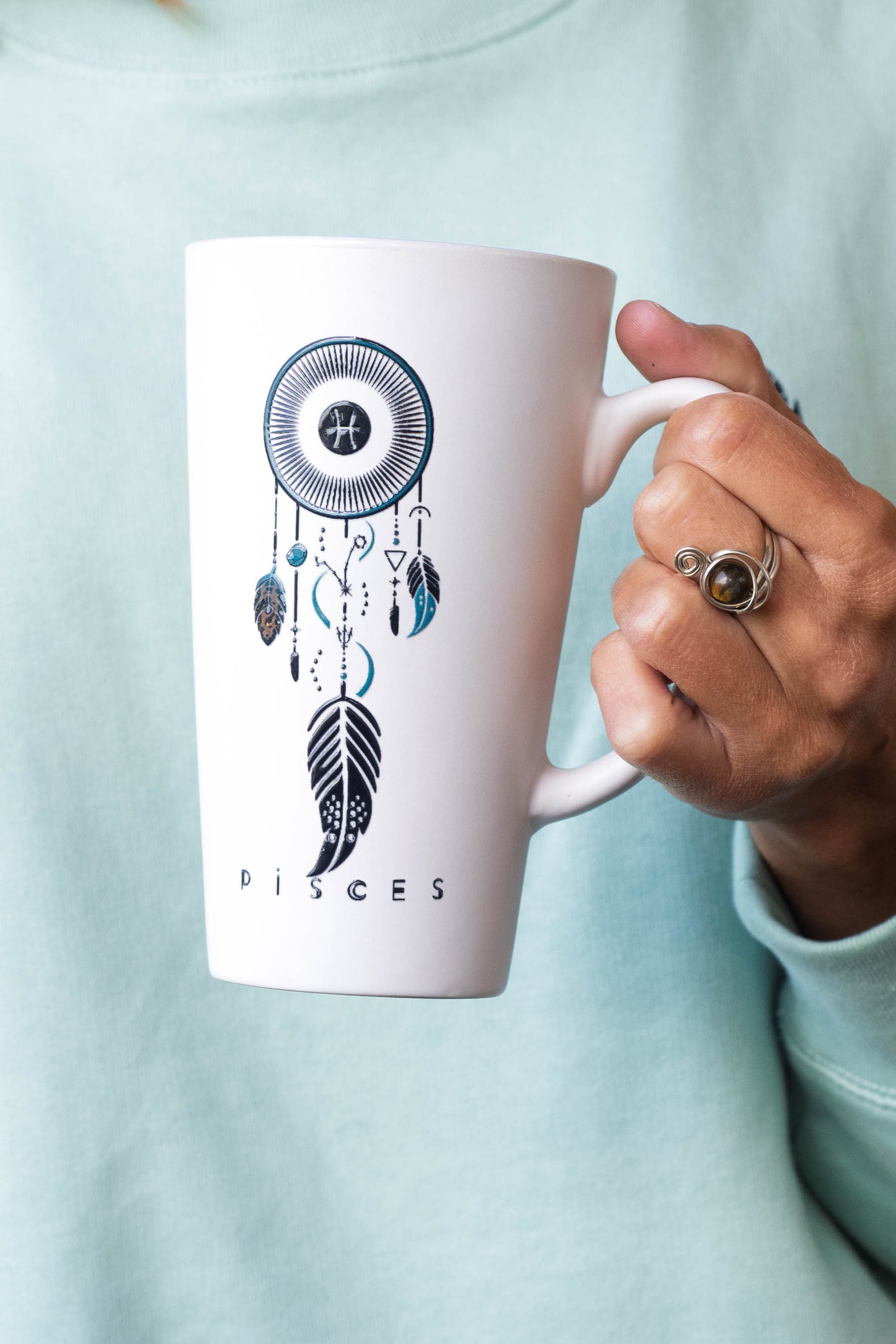 TAZA NOVA PISCIS – Mug de cerámica estilo slim