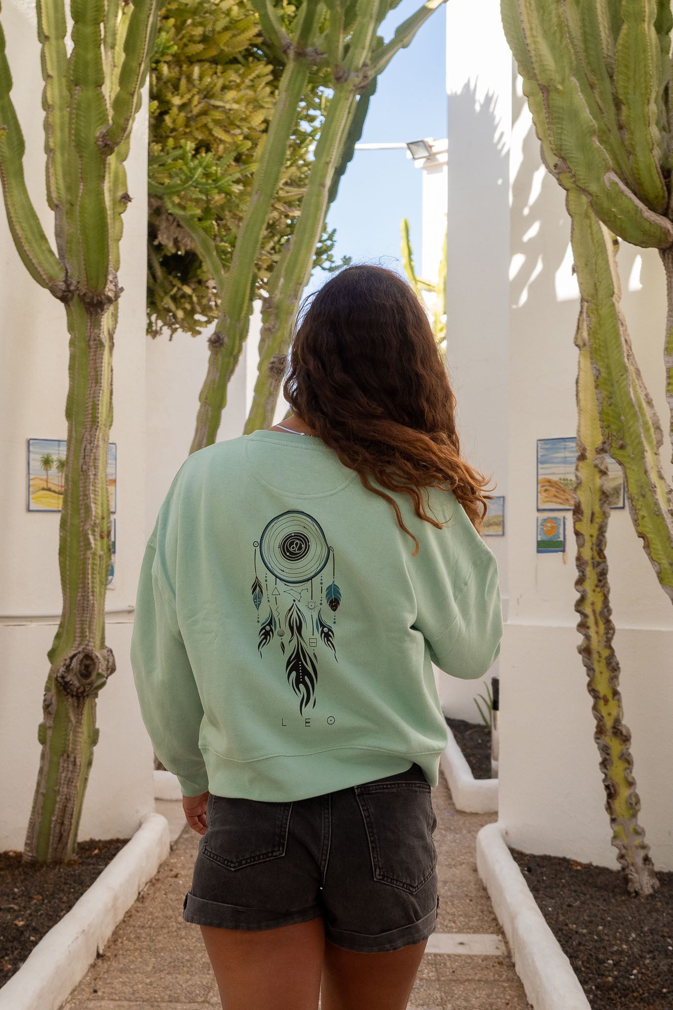 SUDADERA MAIA LEO – sin capucha oversize ecológica de mujer
