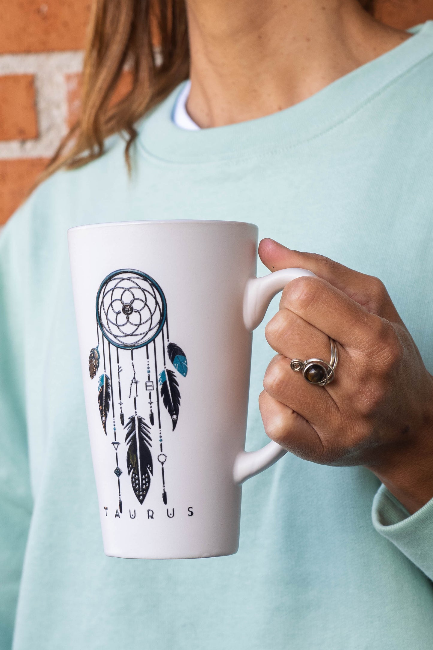 taza mug ceramica atrapasueños zodiaco TAURO