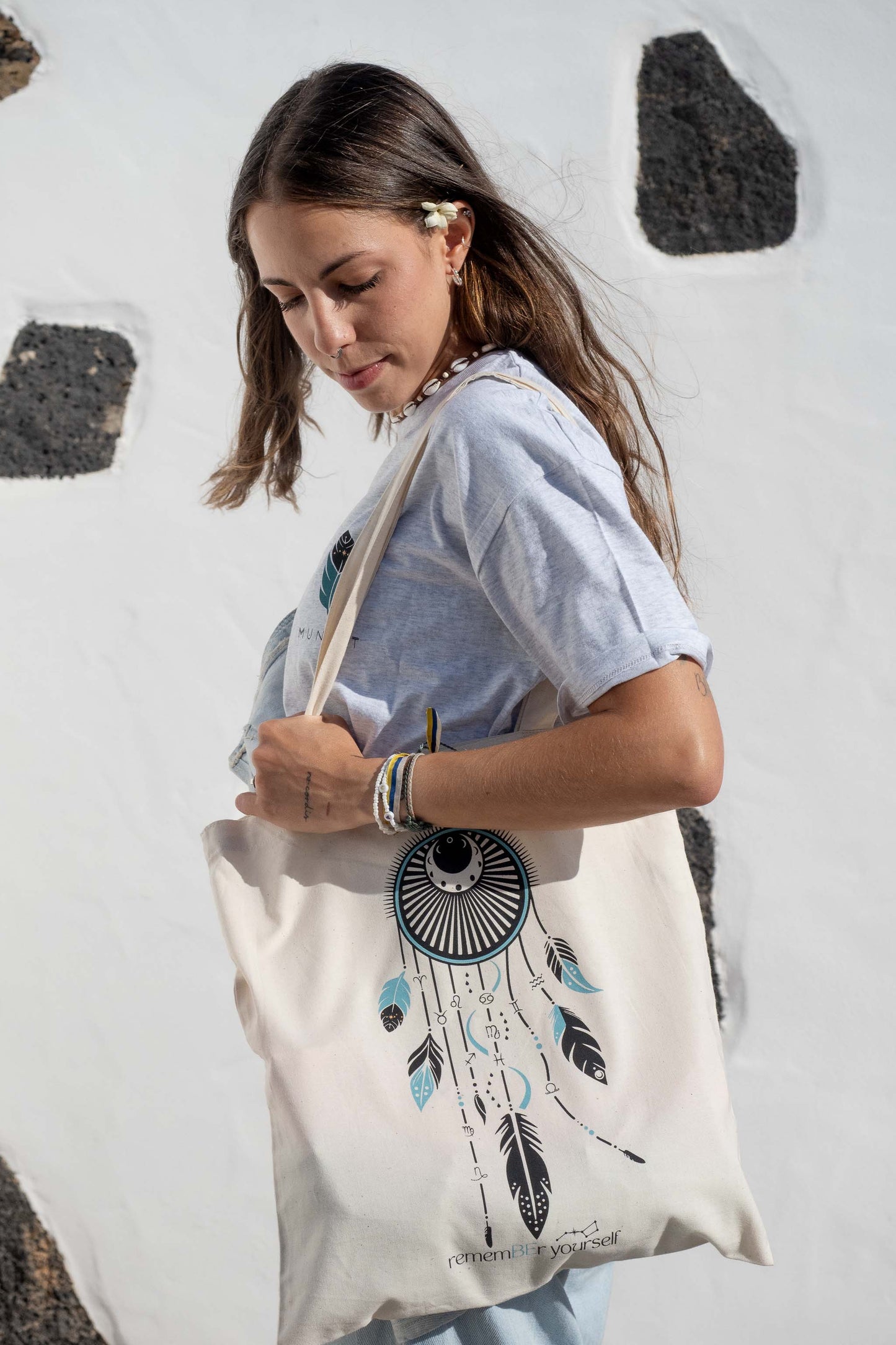 TOTE BAG FULL KOSMOS REMEMBER YOURSELF – Bolsa los 12 signos del zodíaco
