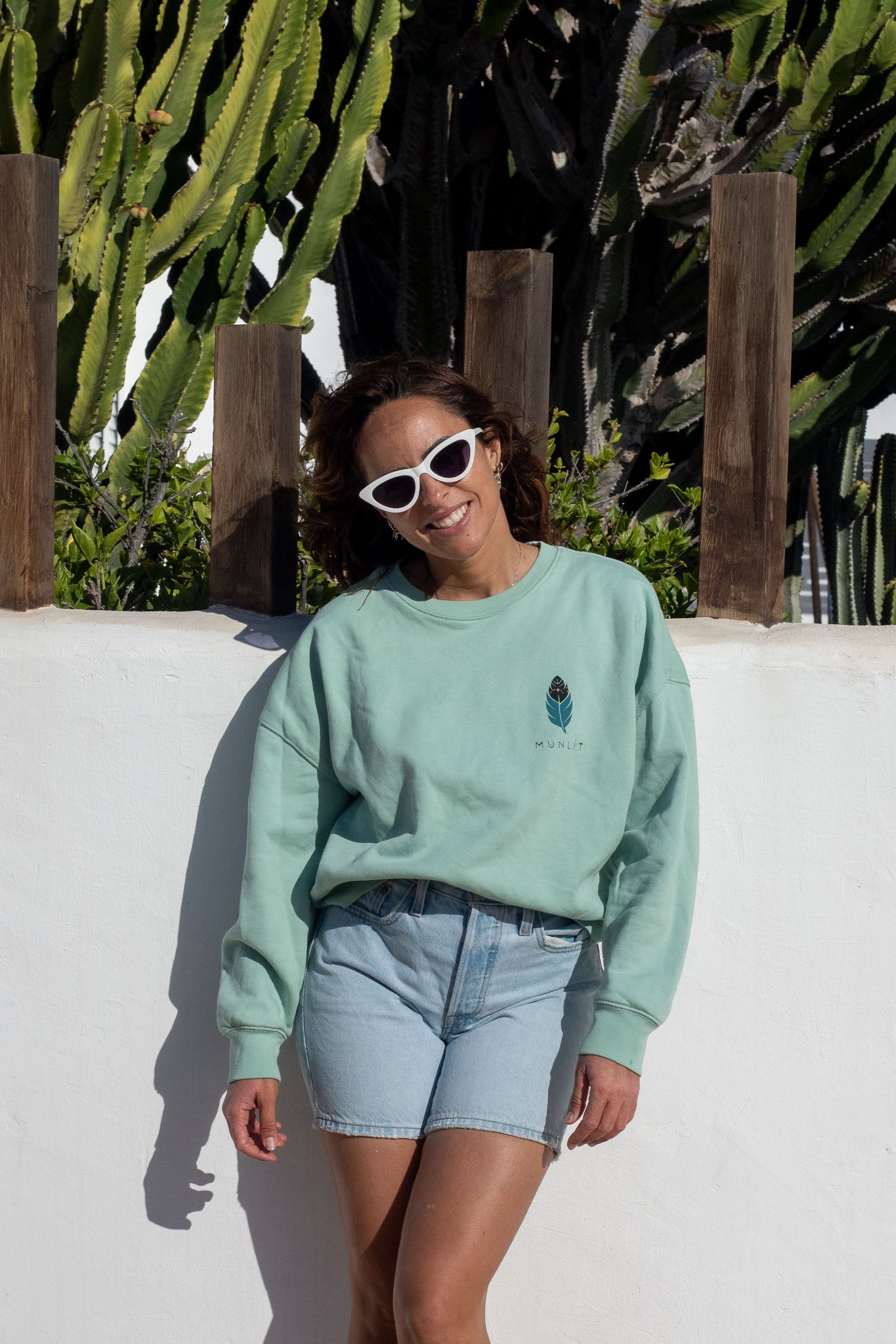 SUDADERA MAIA SAGITARIO – sin capucha oversize ecológica de mujer