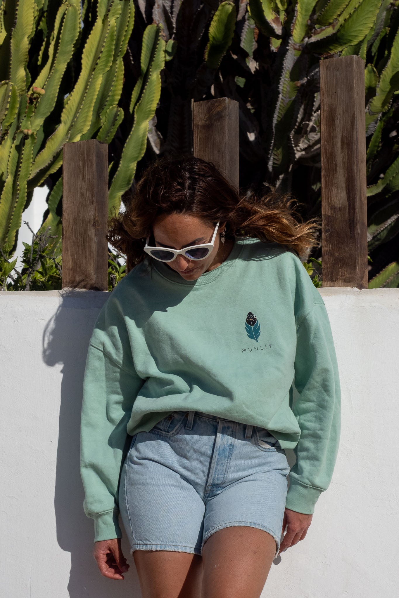SUDADERA MAIA SAGITARIO – sin capucha oversize ecológica de mujer