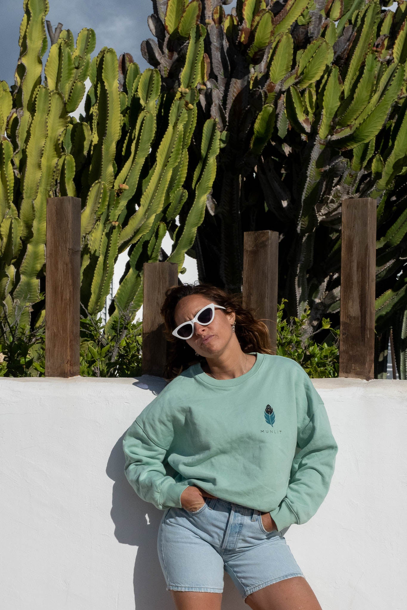 SUDADERA MAIA SAGITARIO – sin capucha oversize ecológica de mujer
