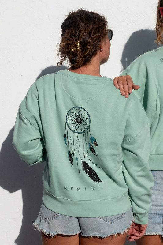 SUDADERA MAIA GÉMINIS – sin capucha oversize ecológica de mujer