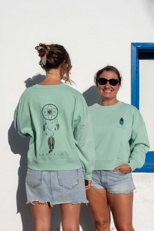 SUDADERA MAIA ESCORPIO – sin capucha oversize ecológica de mujer