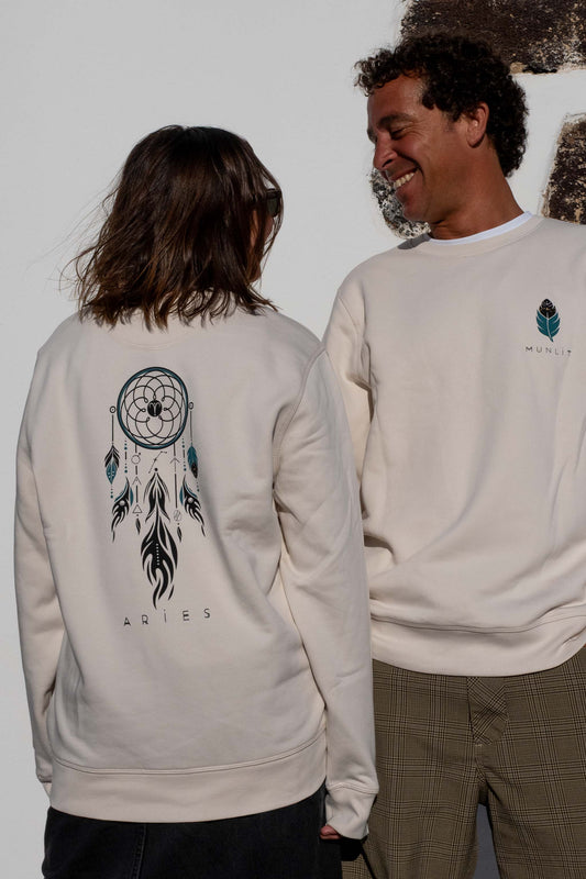 SUDADERA ORION ARIES – Sudadera ecológica unisex de corte largo