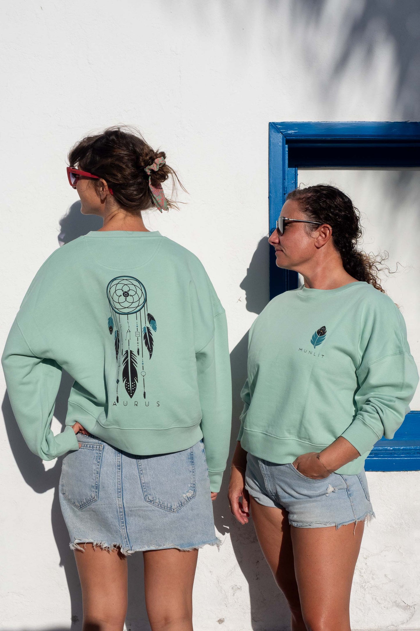 SUDADERA MAIA TAURO – sin capucha oversize ecológica de mujer