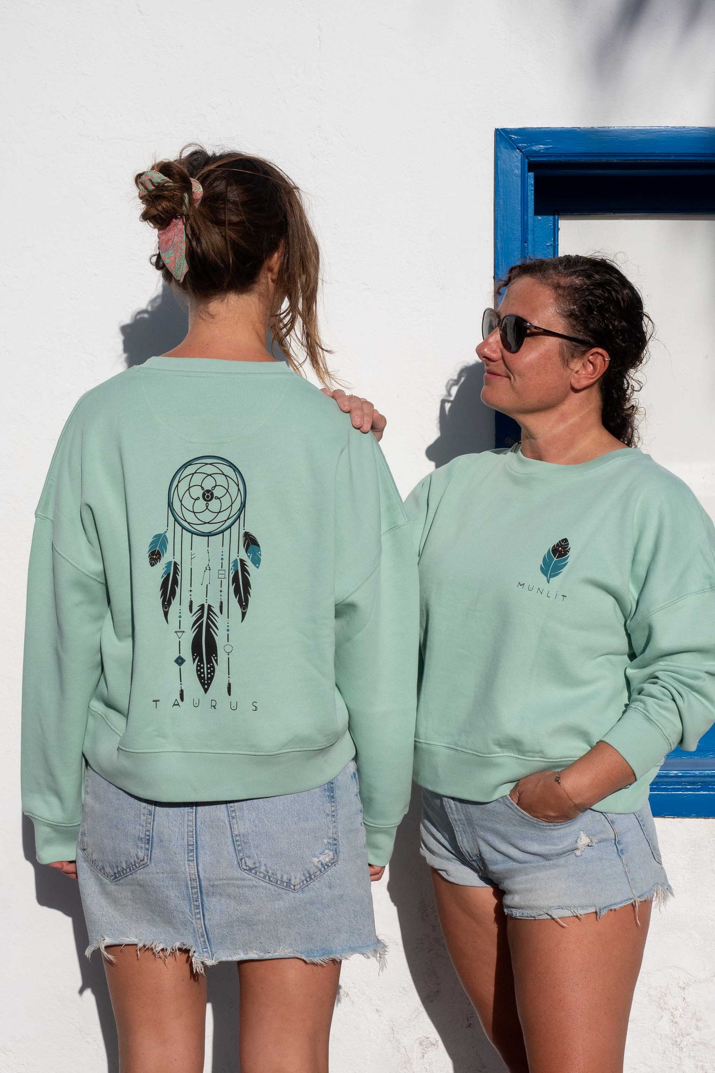 SUDADERA MAIA TAURO – sin capucha oversize ecológica de mujer