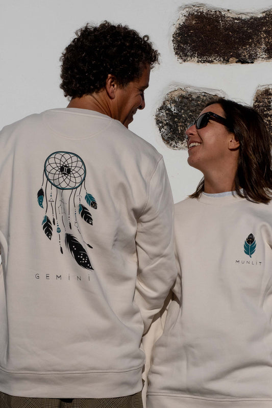 SUDADERA ORION GÉMINIS – Sudadera ecológica unisex de corte largo