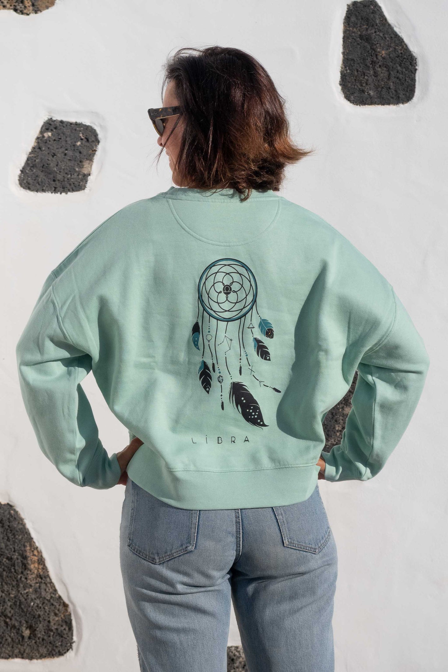 SUDADERA MAIA LIBRA – sin capucha oversize ecológica de mujer
