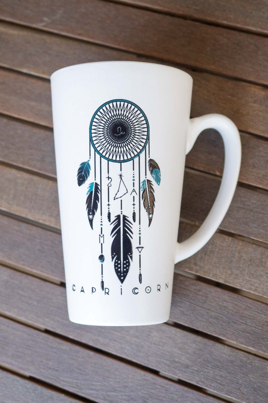 taza mug ceramica atrapasueños zodiaco capricornio