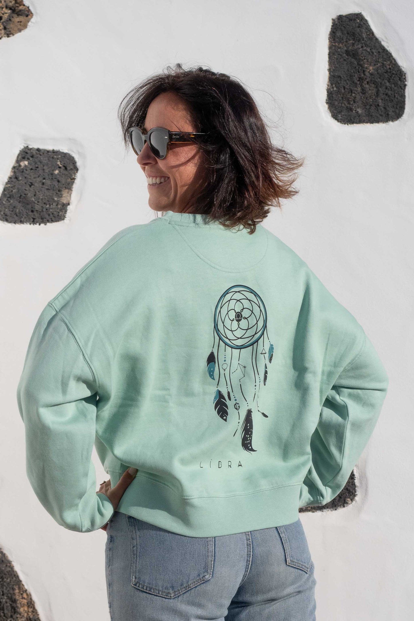 SUDADERA MAIA LIBRA – sin capucha oversize ecológica de mujer