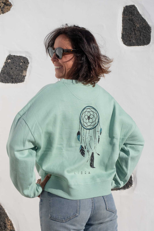 SUDADERA MAIA LIBRA – sin capucha oversize ecológica de mujer