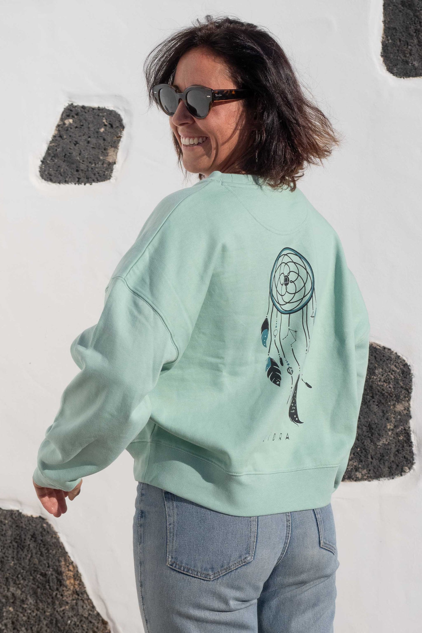 SUDADERA MAIA LIBRA – sin capucha oversize ecológica de mujer