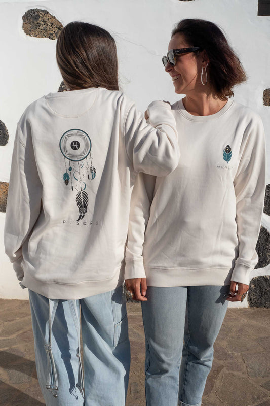 SUDADERA ORION PISCIS – Sudadera ecológica unisex de corte largo