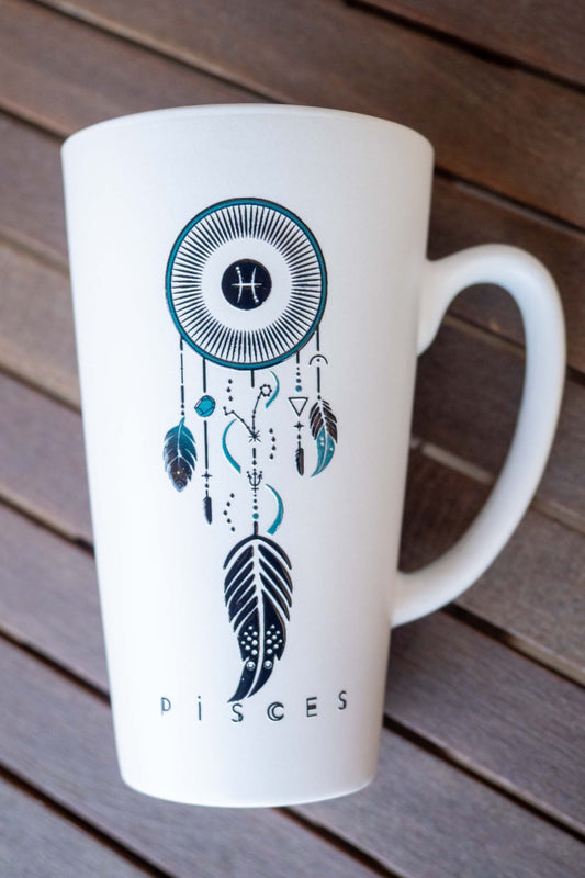 taza mug ceramica atrapasueños zodiaco PISCIS