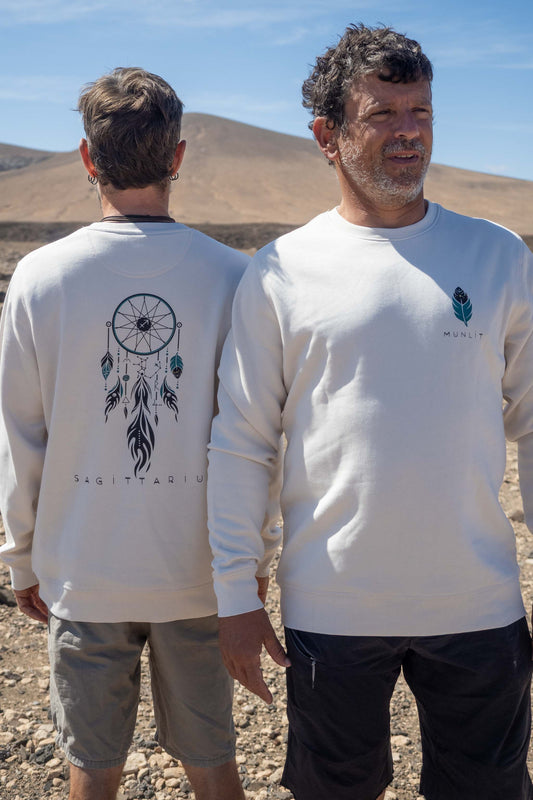 SUDADERA ORION SAGITARIO – Sudadera ecológica unisex de corte largo