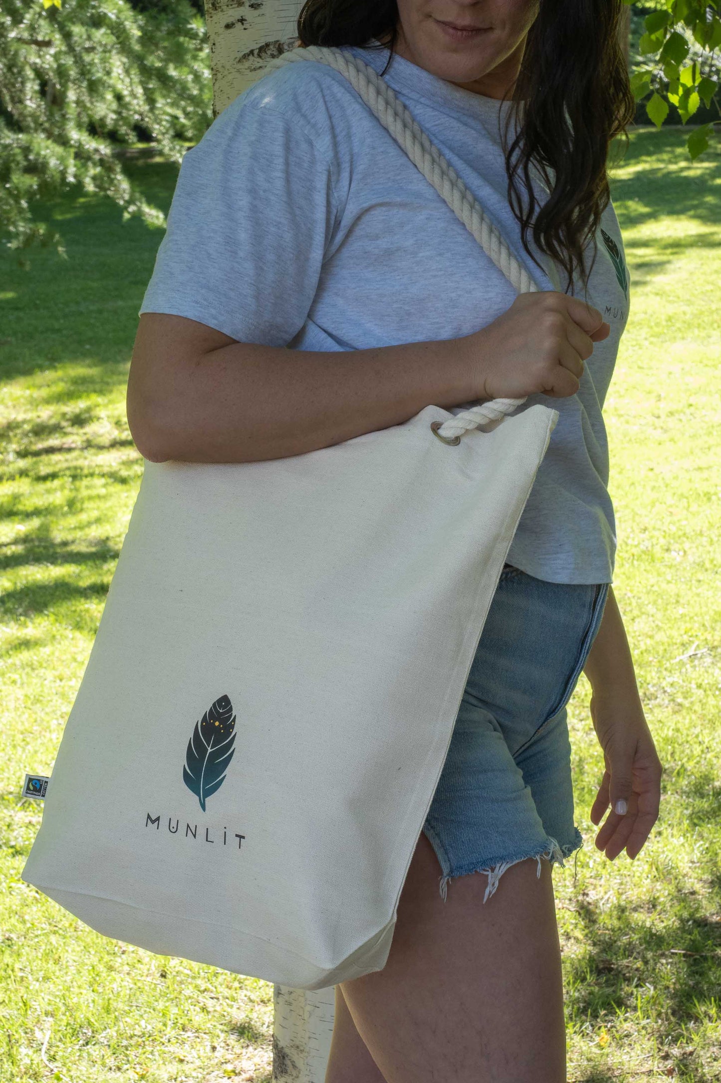 TOTE BAG VIBE VIRGO – Bolsa de algodón orgánico con atrapasueños del zodíaco