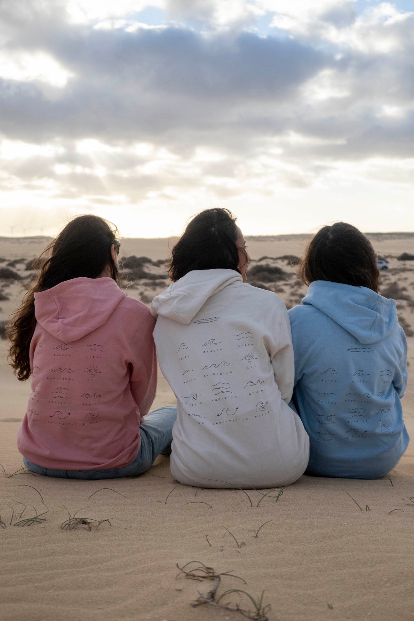 Sudadera ZENITH Waves · unisex y ecológica con capucha