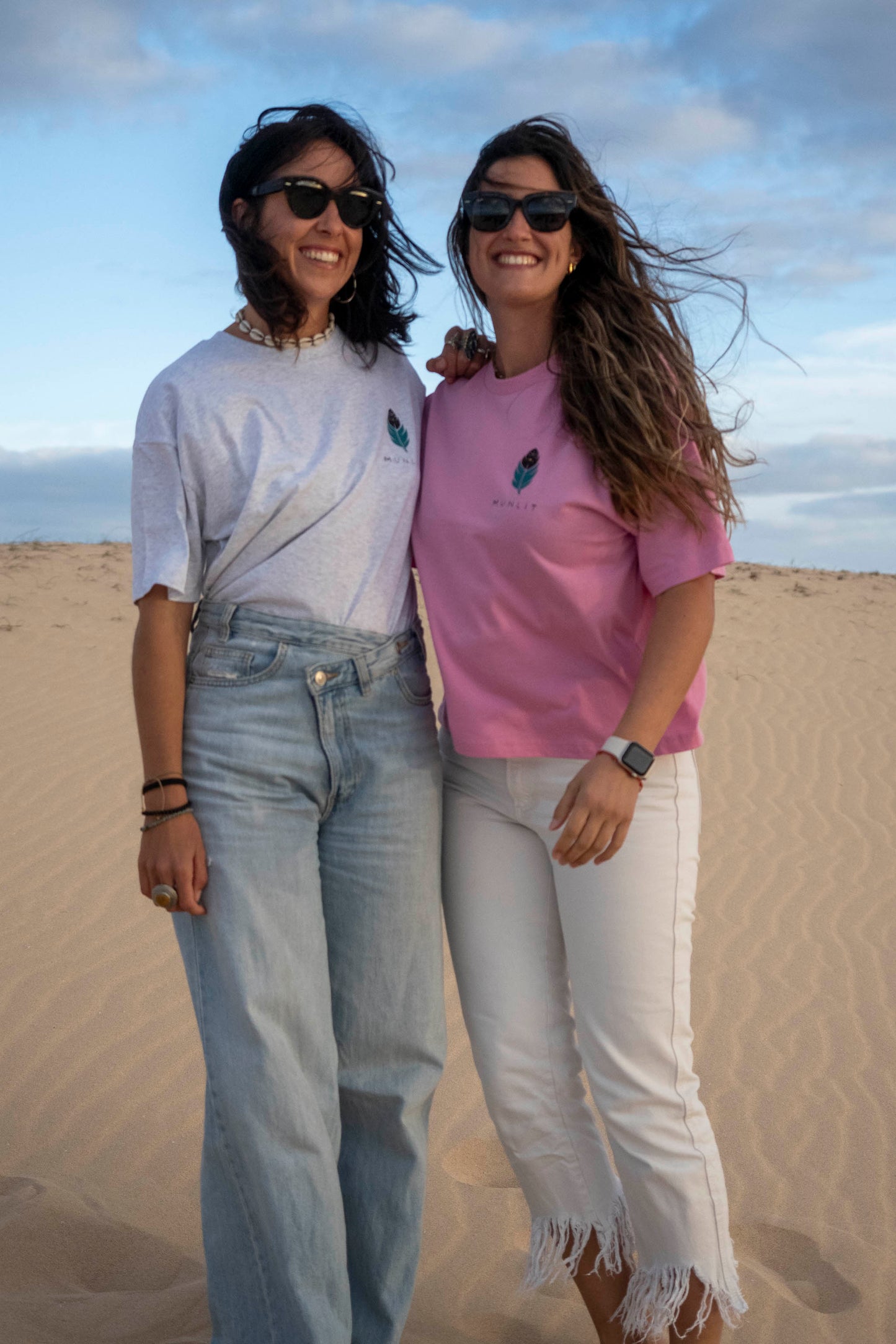 Camiseta LYRA Waves · oversize mujer y ecológica